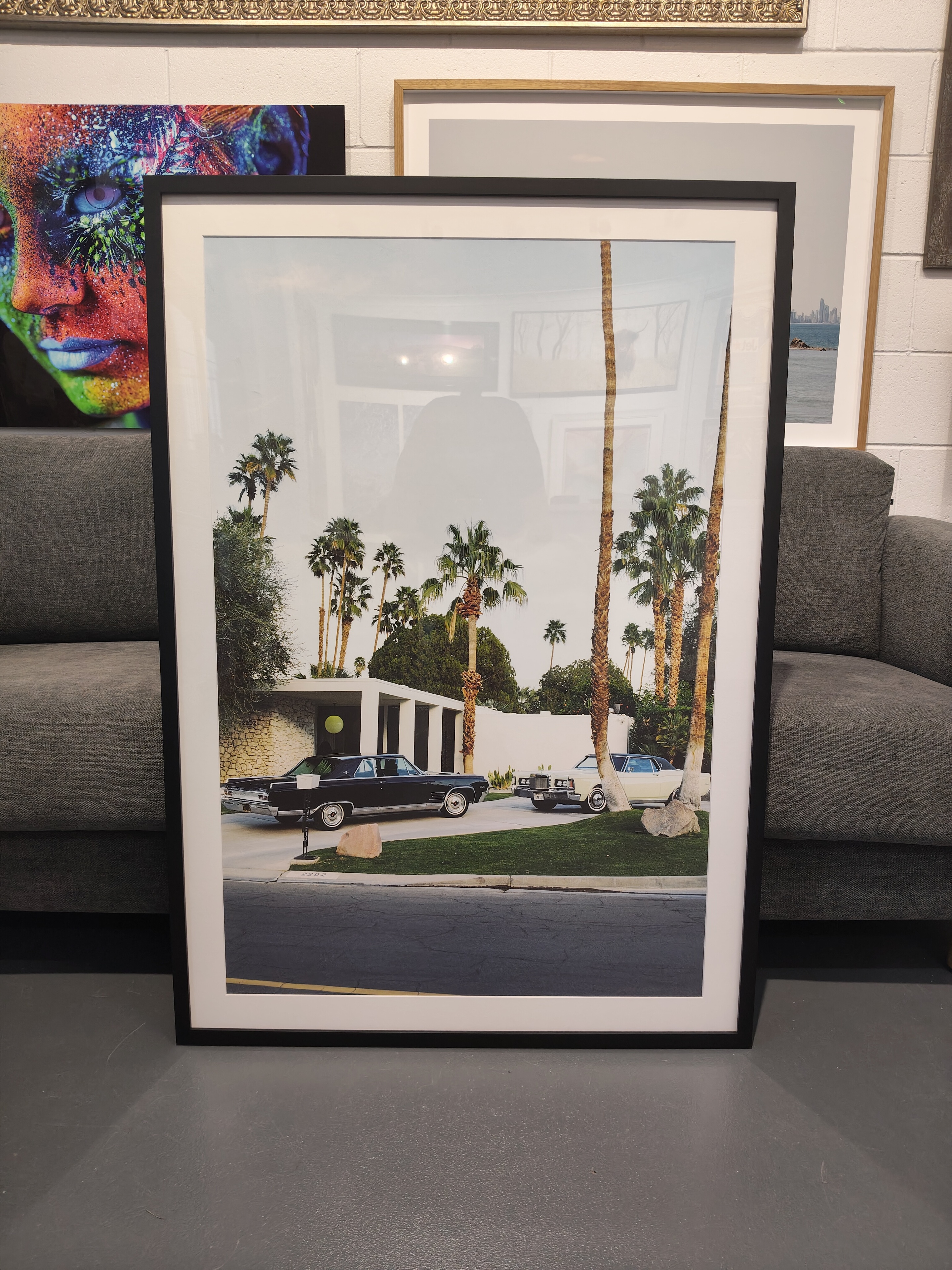 framed retro print