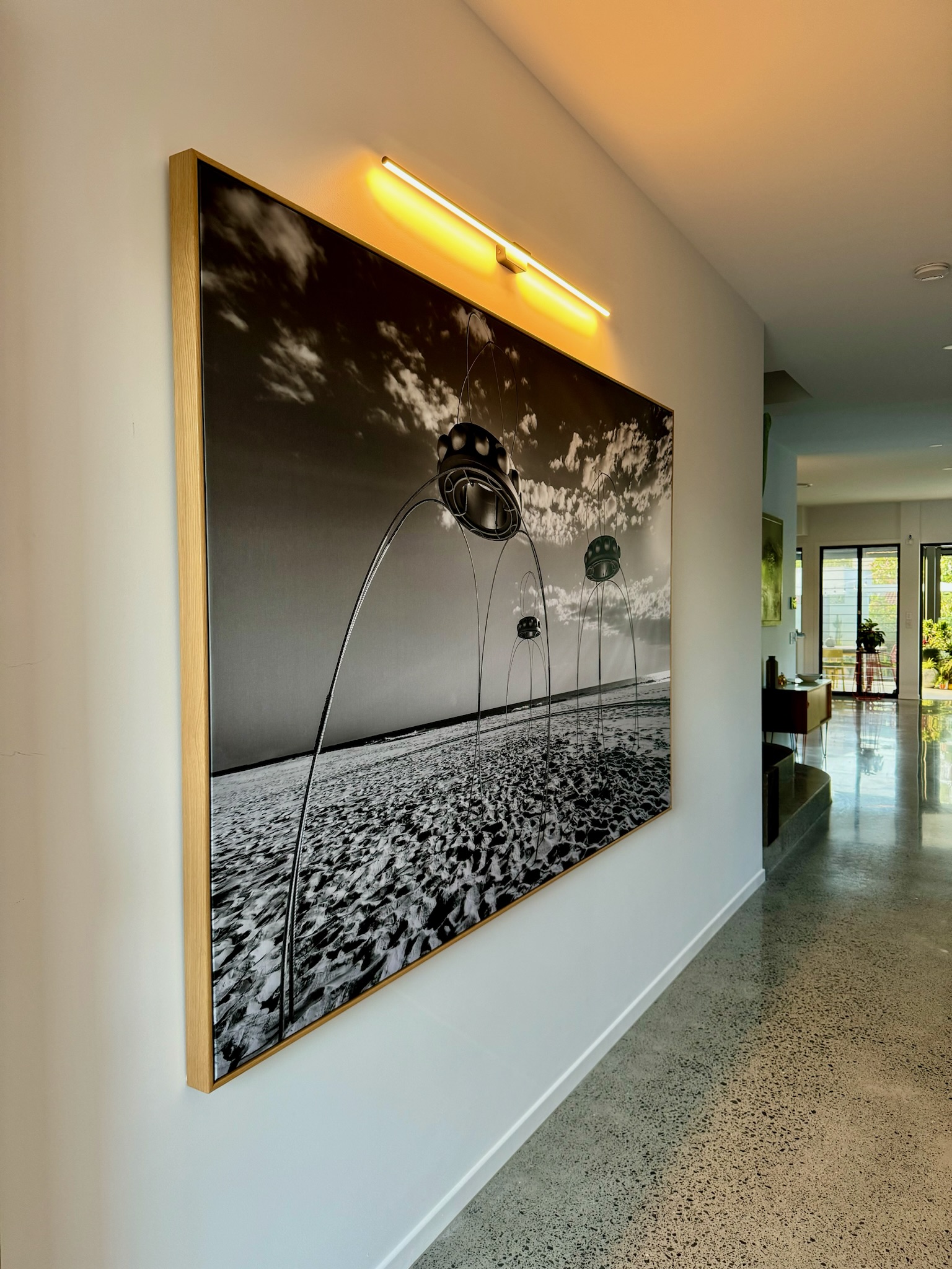canvas print displayed on wall